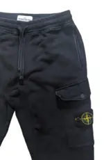 Stone Island Black Cargo Sweatpants - Image 2